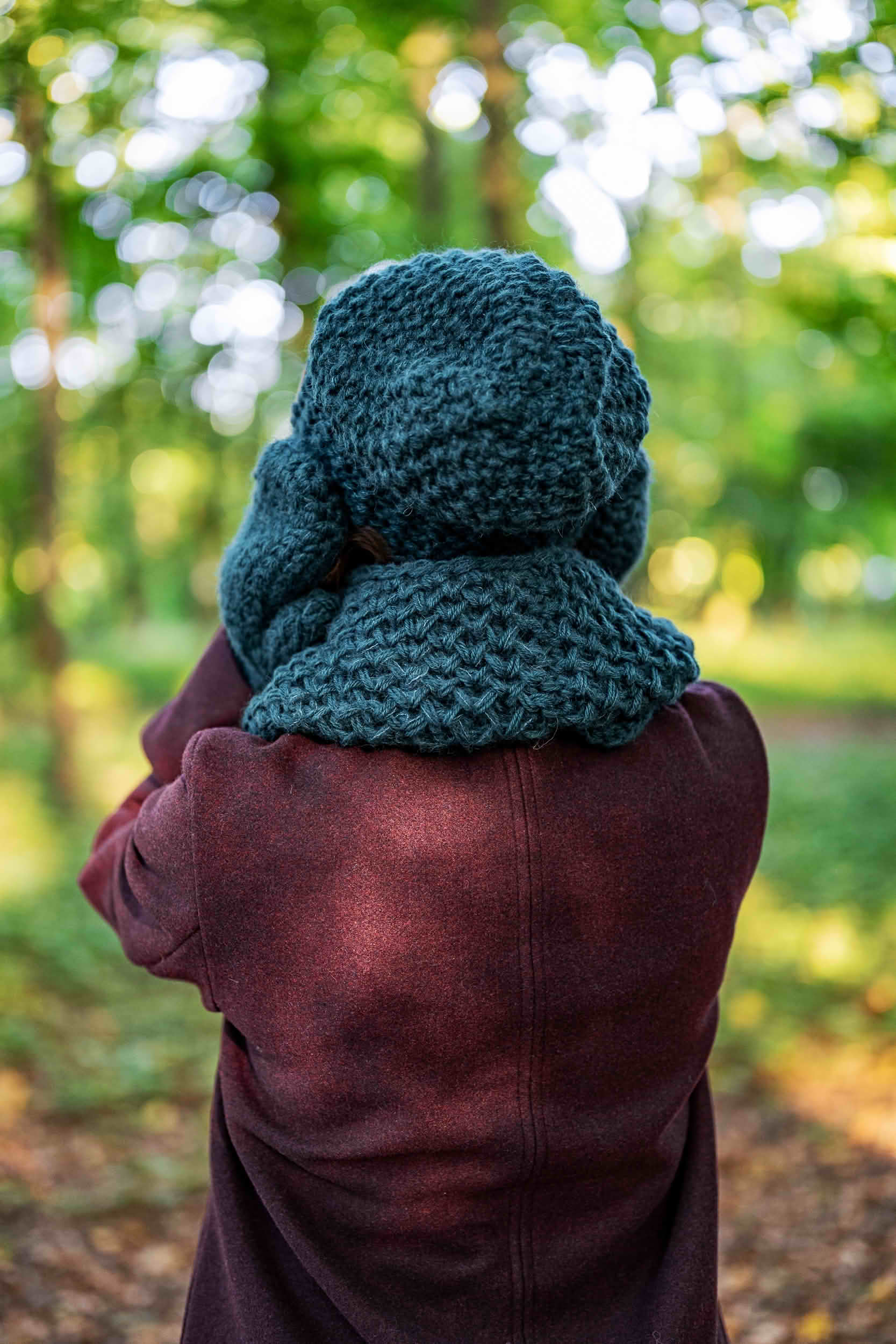 Czapka ALPAKA Neverland "ZIELONY" + podszewka JEDWAB 138 CZAPKA MERINO NIE GRYZIE