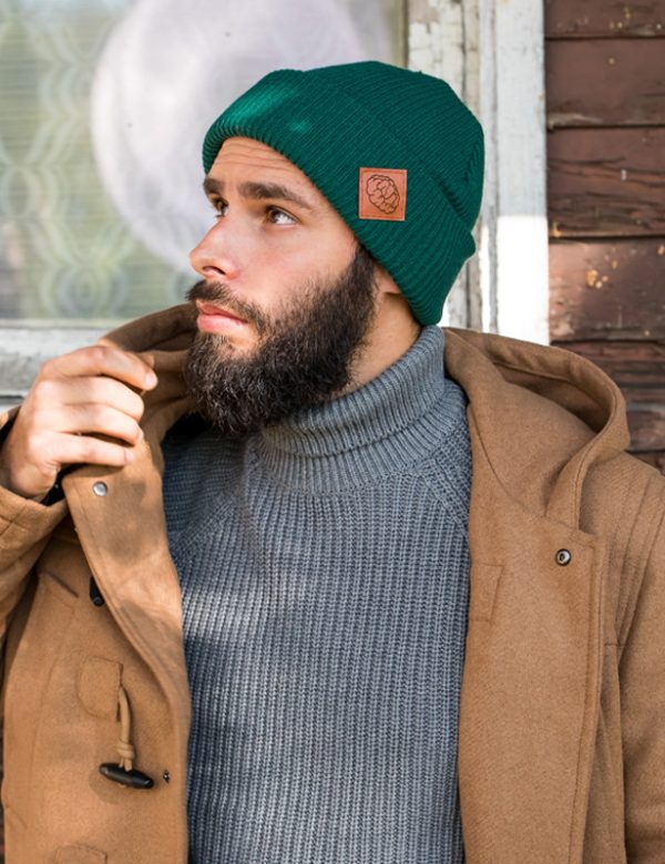 GLOWNE butelkowa beanie meskabrain inside
