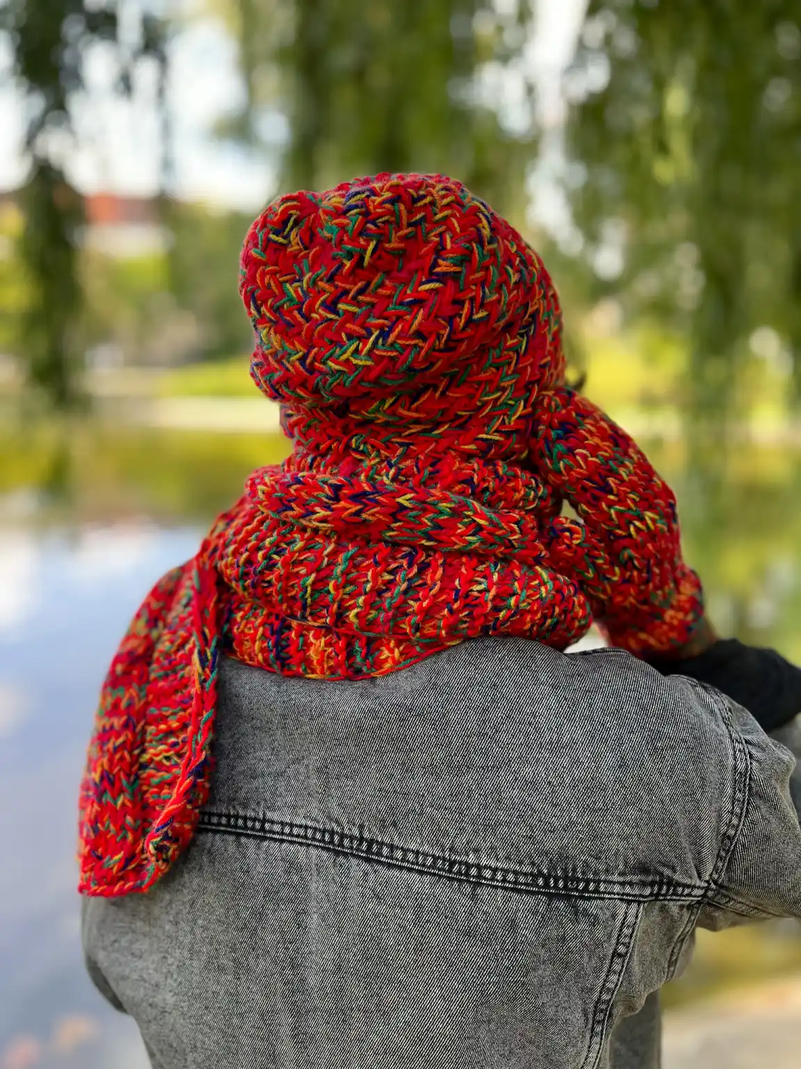 Męska czapka MERINO 50% EXPLORER ,,Czerwienie" 231 Meska czapka bez pompona i podszewki