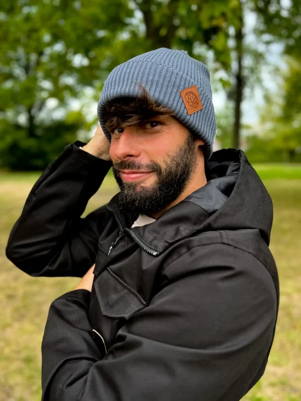 Wygodna beanie meska 100 bawelna