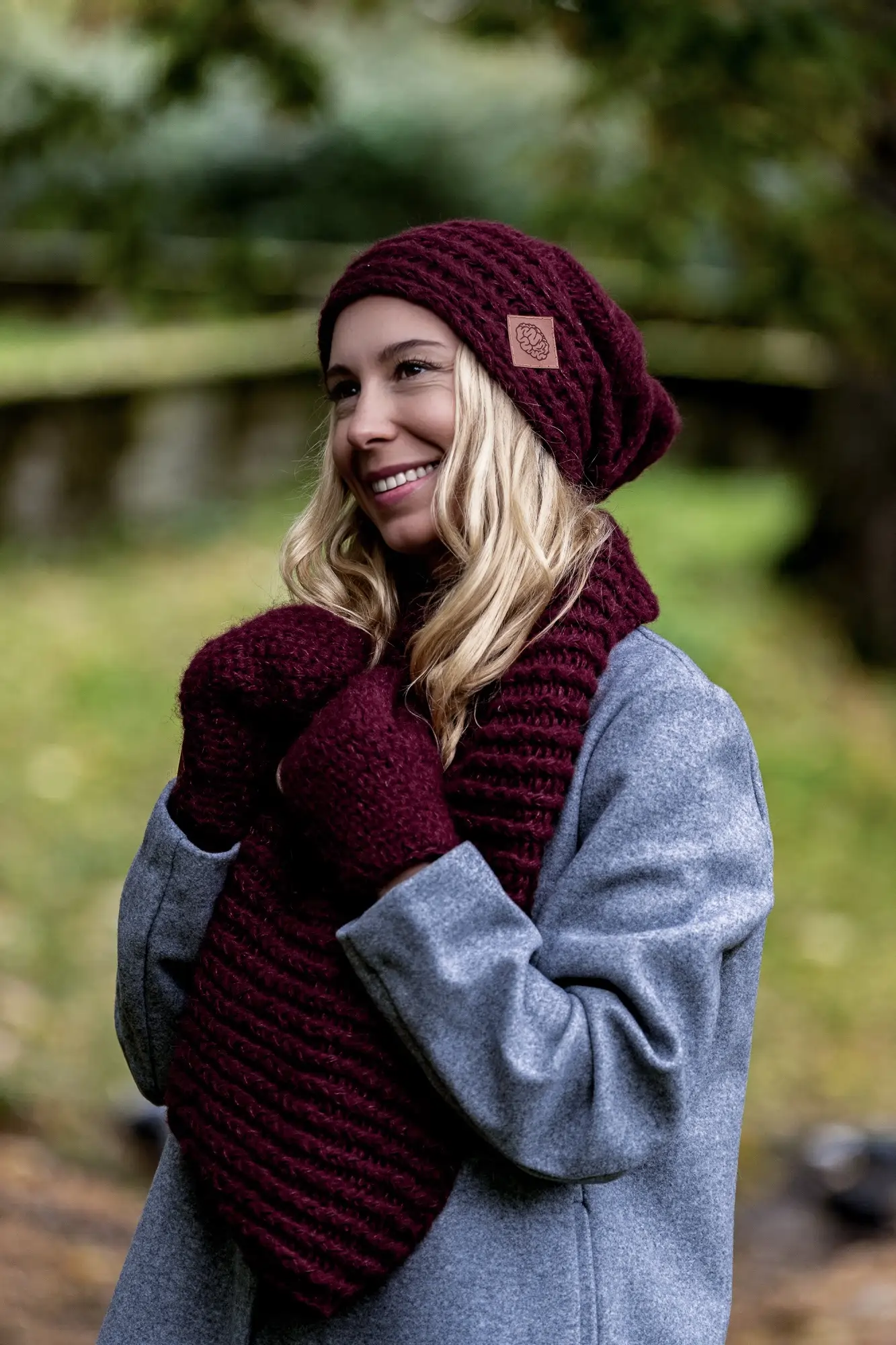 Rękawiczki MERINO "Bordo" 48 akcesoria zimowe z logo firmy