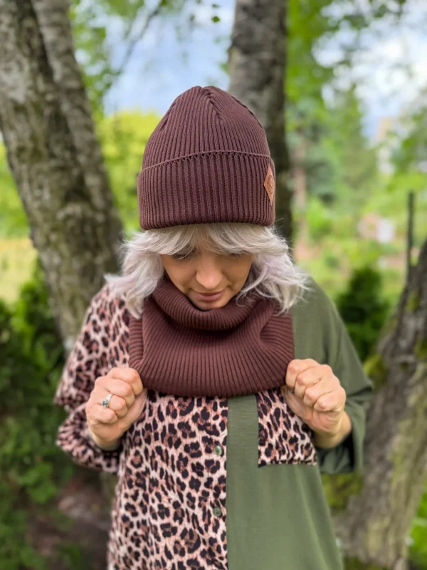 beanie bawelnia braz 1 scaled 1