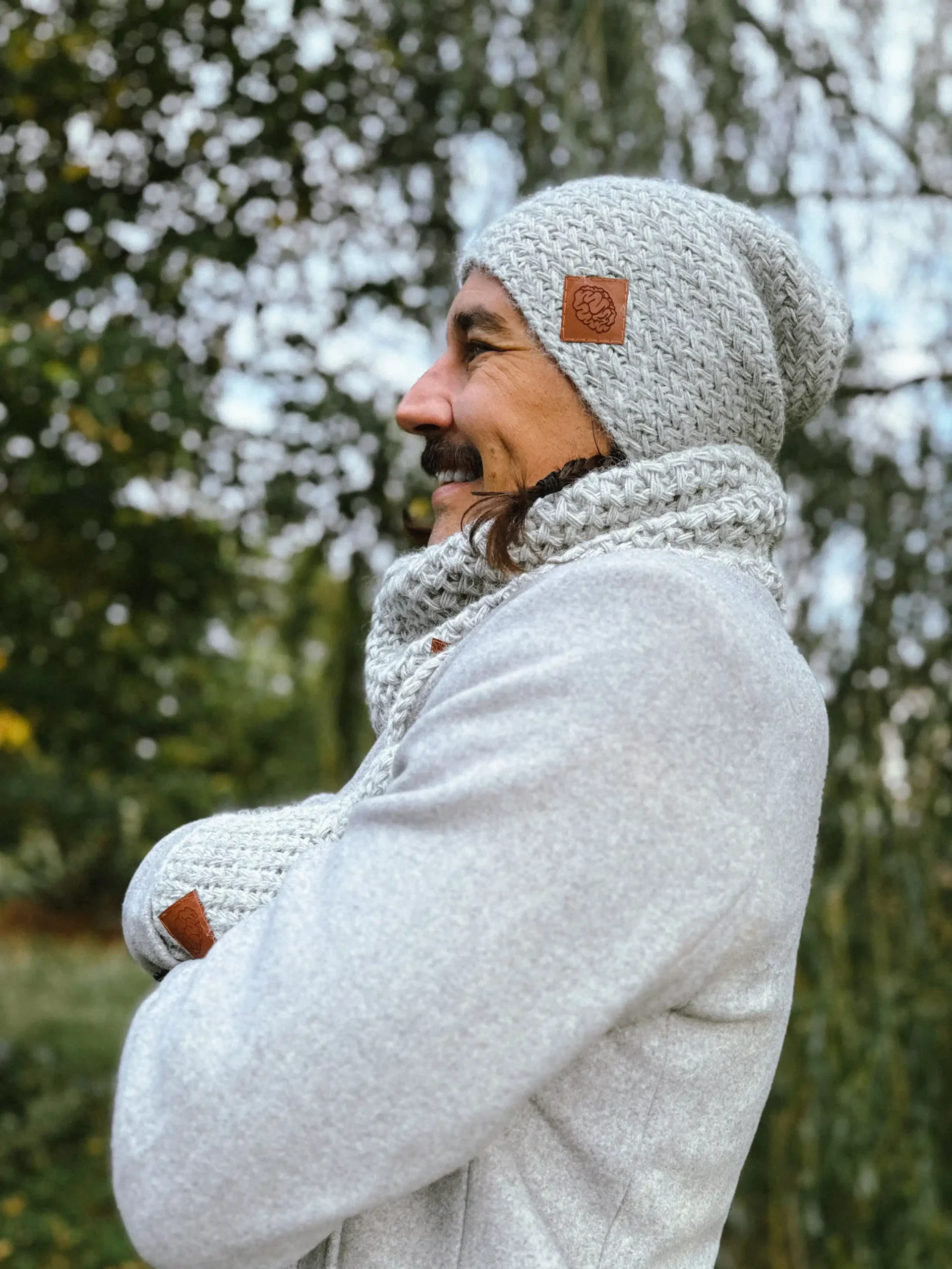 Męska czapka MERINO Explorer "Wybielony szary" 30 beanie czapka scaled 2