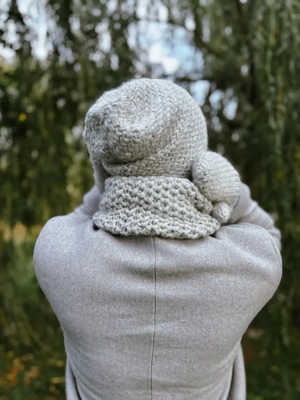 Męska czapka MERINO Explorer "Wybielony szary" 18 beanie czapka zimowa scaled 1