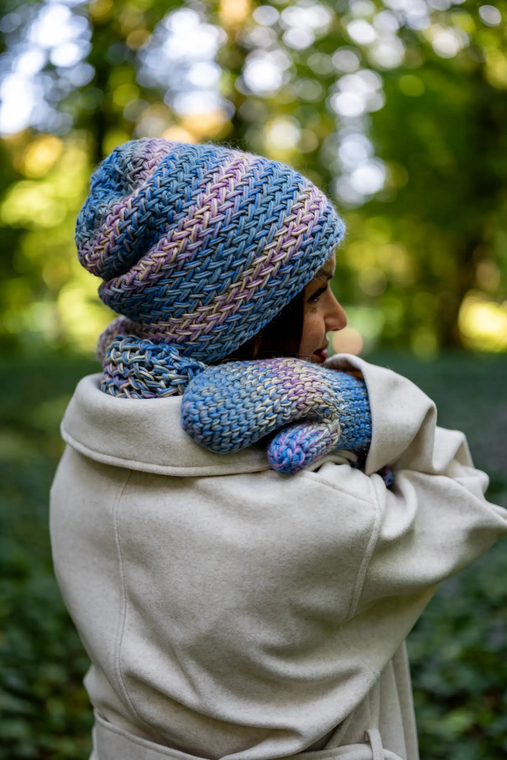 Czapka MERINO 100% Explorer "Pastele" 89 beanie merino kolorowa