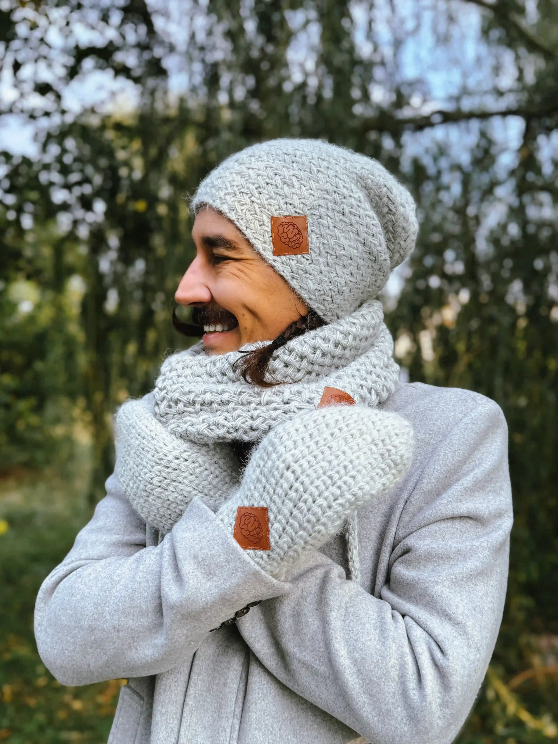 Męska czapka MERINO Explorer "Wybielony szary" 36 beanie meska 3 scaled 1