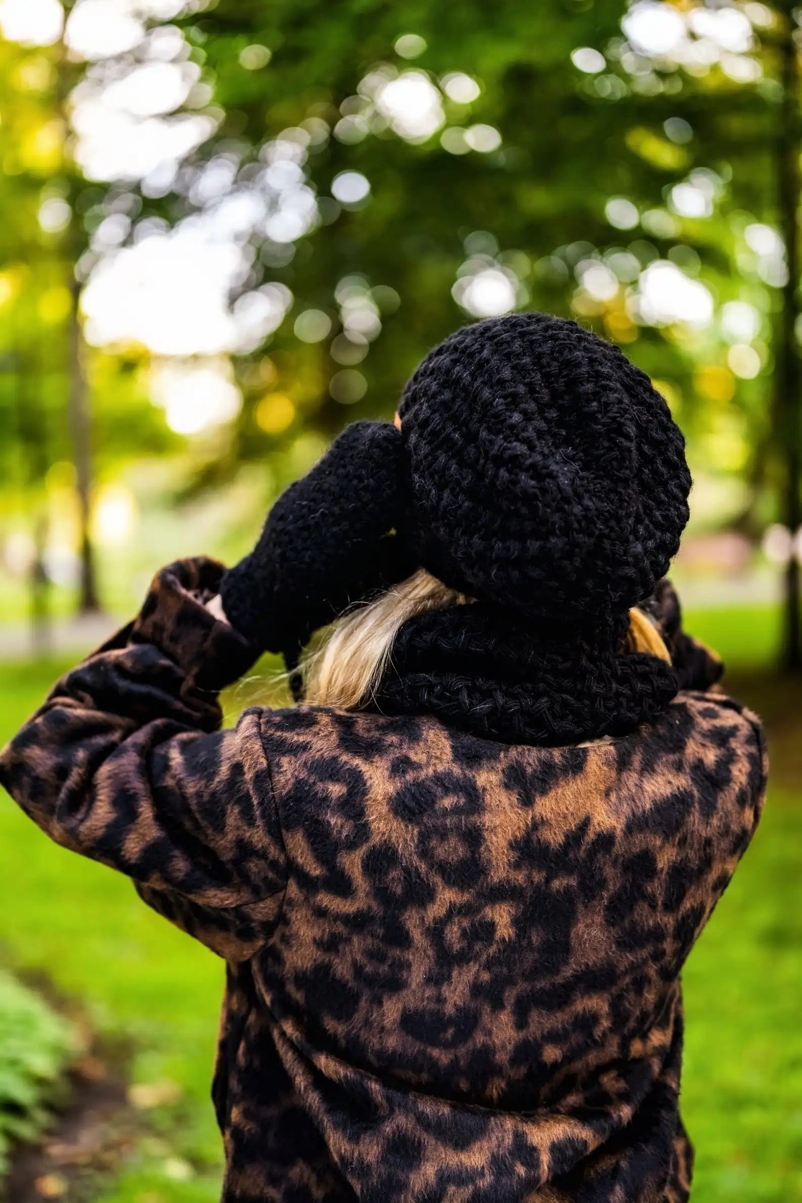 Czapka MERINO Neverland "Czarny" + podszewka JEDWAB 41 beanie podszyta jedwaniem