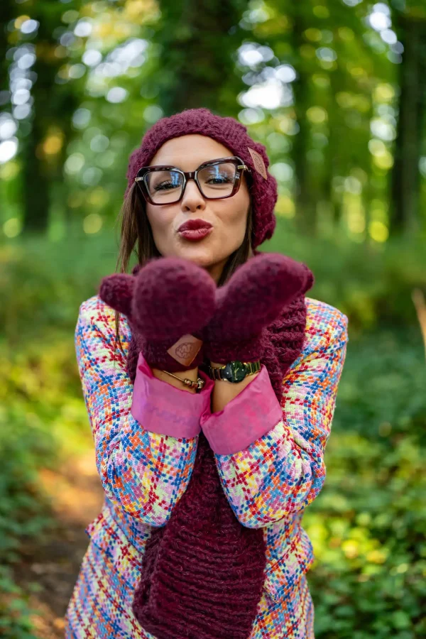 beanie z jedwabiem