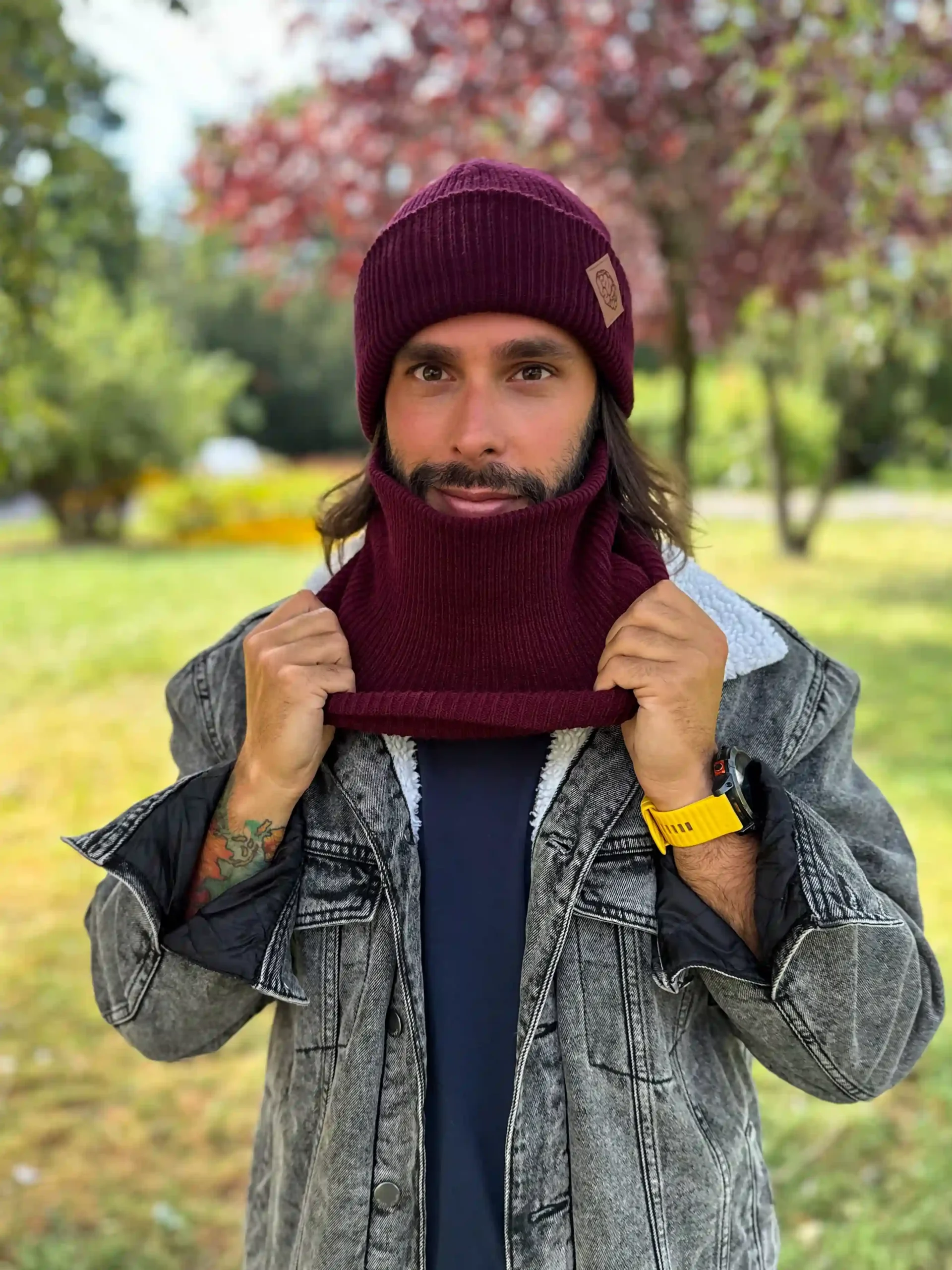Męski zimowy komin "Bordo" 66 boardowa beanie meska scaled 1