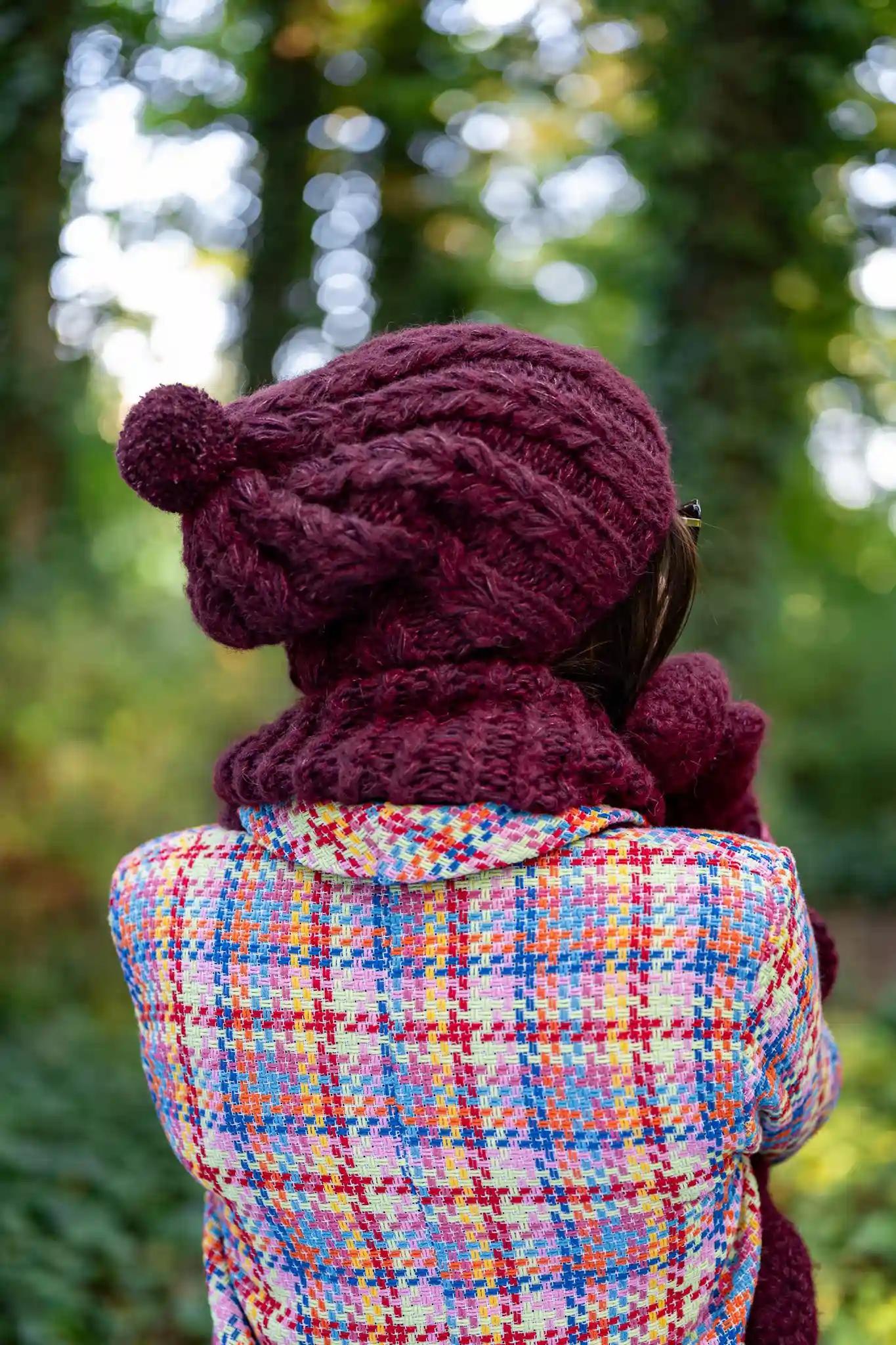 Czapka MERINO Smile "Bordo"+ podszewka JEDWAB 39 bordowa czapka merino 1