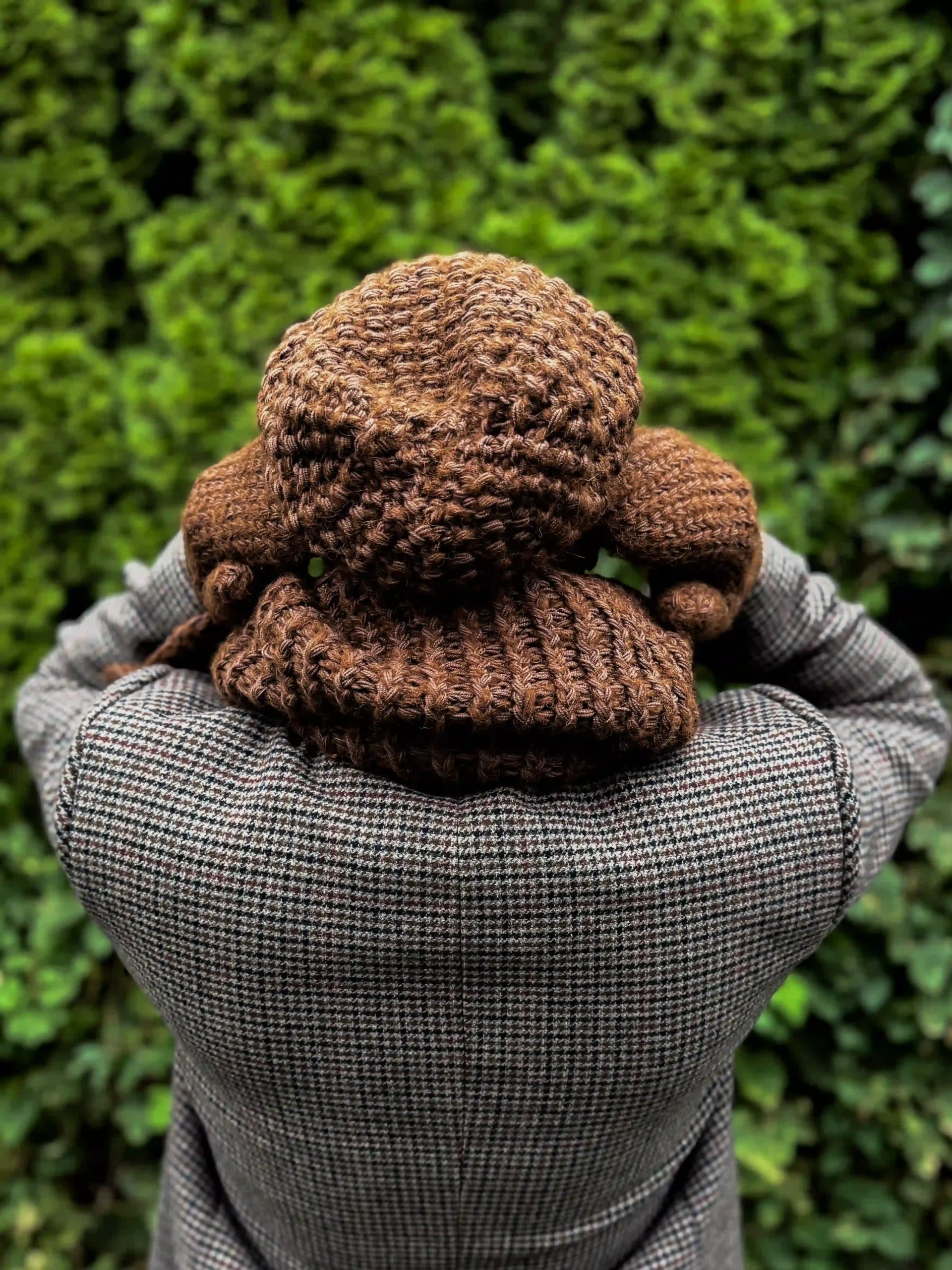 Męska czapka MERINO Neverland "Brąz" + podszewka JEDWAB 59 brazowa czapka meska merino scaled 1