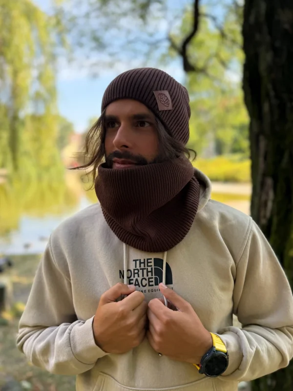 brazowy meski szalik scaled 1