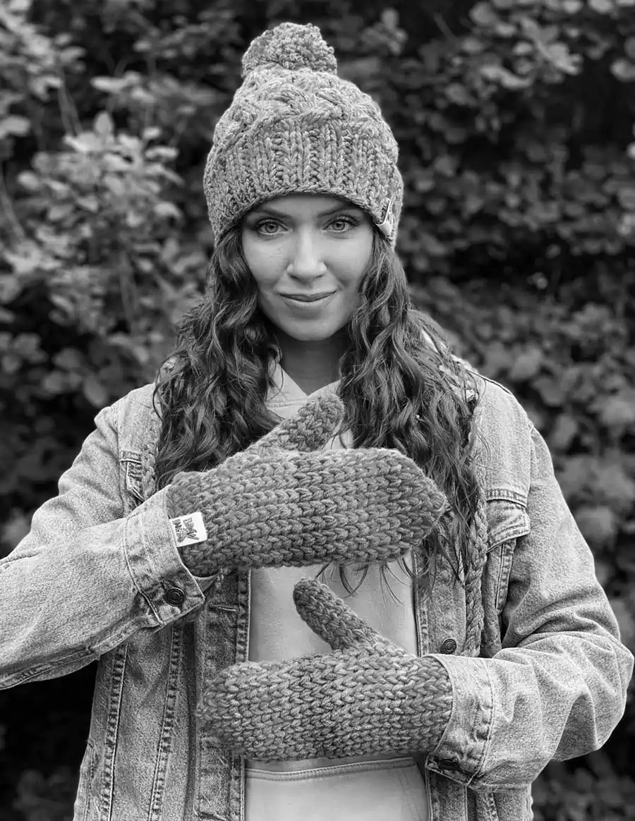 Rękawiczki handmade na zamówienie 34 cieple zimowe rekawiczki