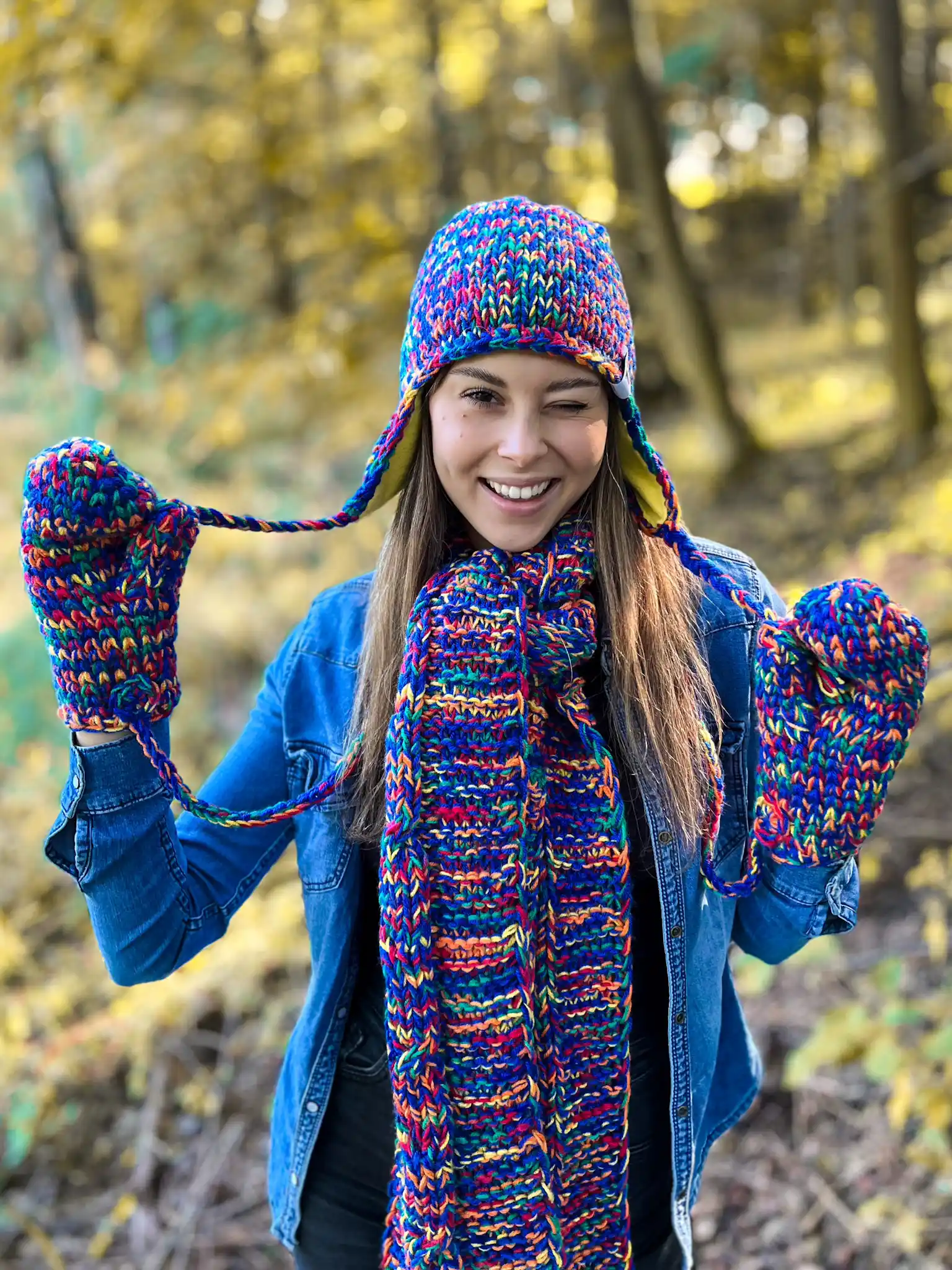 SZAL ręcznie robiony ,,Pokojowe granaty szalik" 45 cieply zimowy szal handmade 1