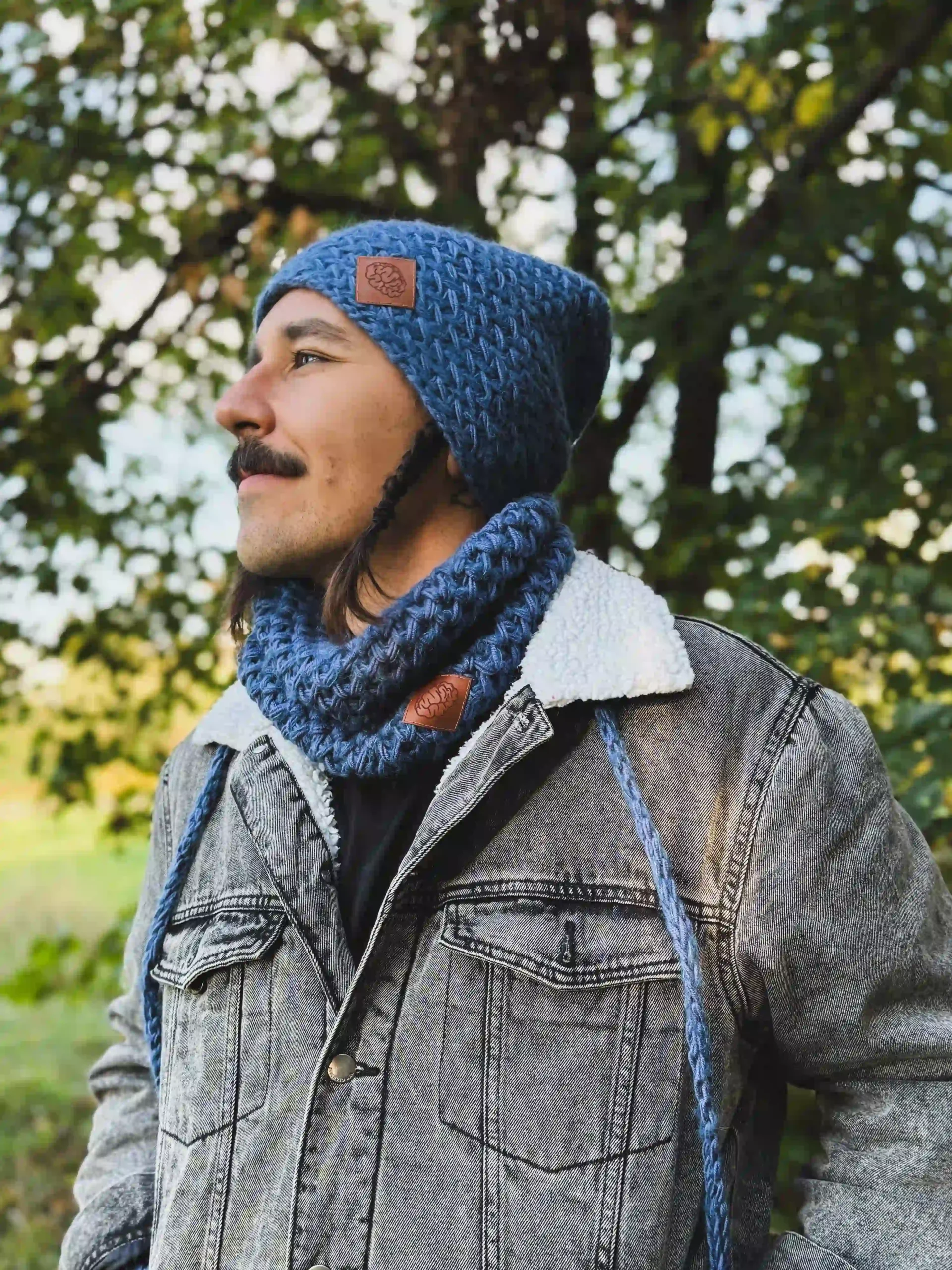 Męska czapka MERINO Explorer "Ciemny niebieski" 27 czapka beanie merino scaled 1
