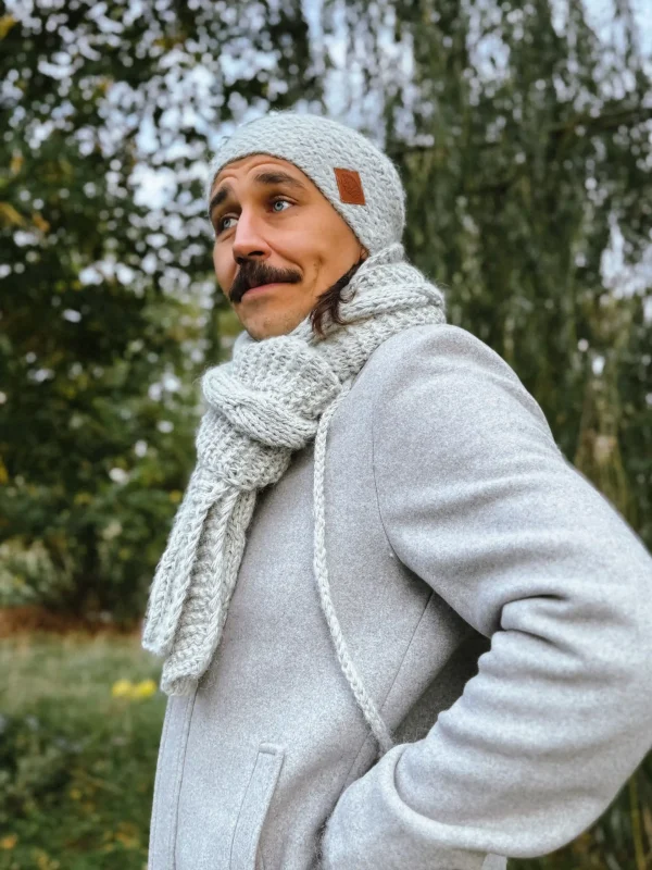 Męska czapka MERINO Explorer "Wybielony szary" 14 czapka beanie meska scaled 2