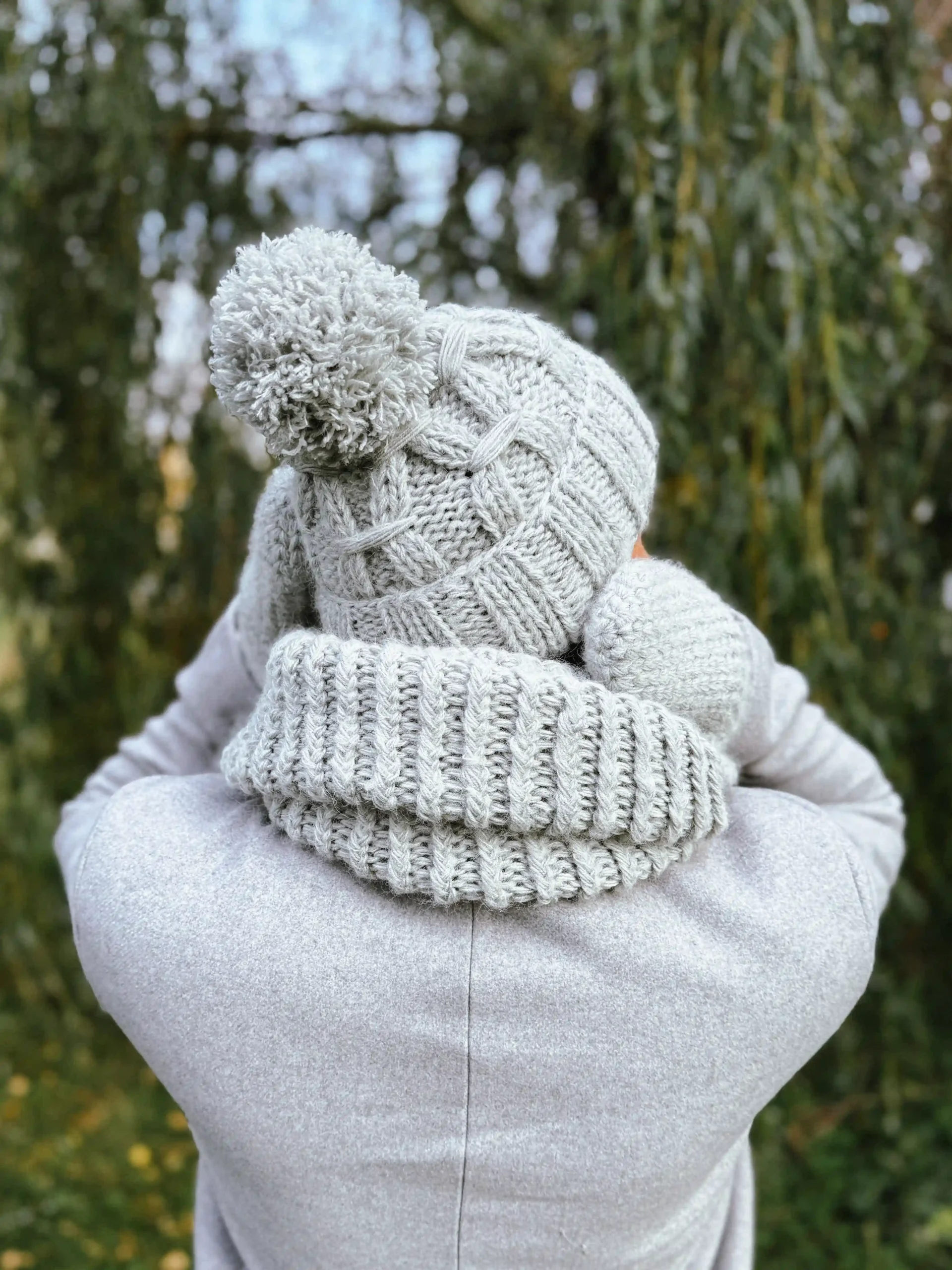 Męska czapka MERINO Euforia "Wybielony szary" 169 czapka handmade 2 scaled 1