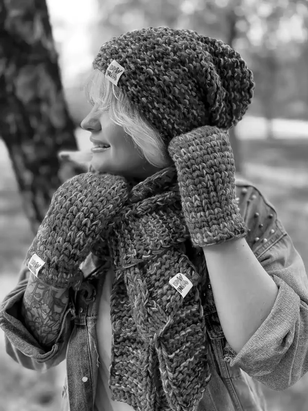 czapka handmade slouchy
