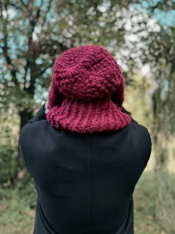 Męska czapka MERINO Neverland "Bordo" + podszewka JEDWAB 13 czapka merino bordowa scaled 1