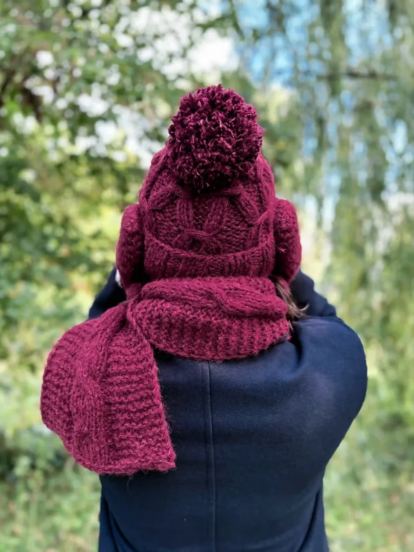 Męska czapka MERINO Euforia "Bordo" 18 czapka meska merynos scaled 1