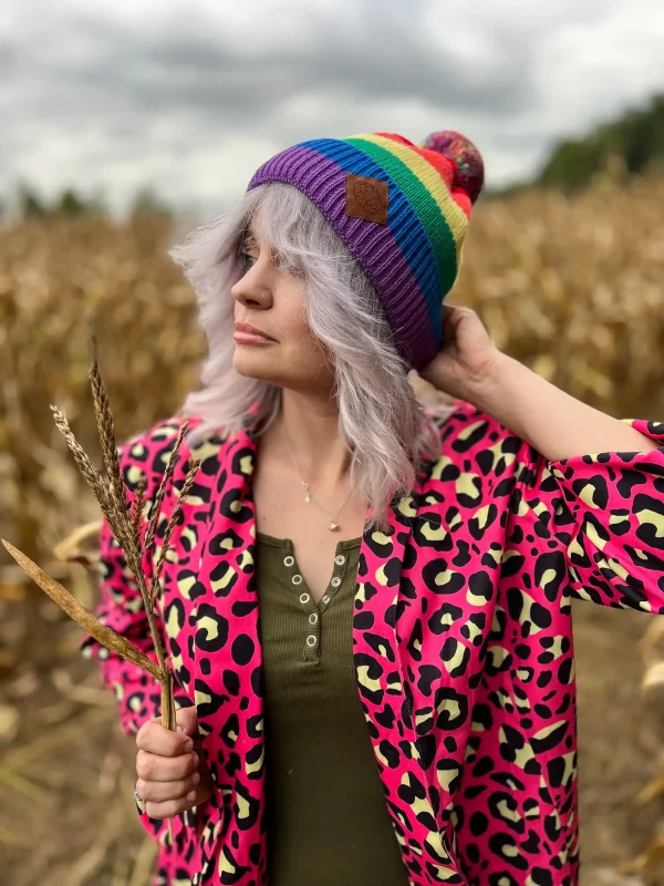 Tęczowa Czapka 18 czapka z motywem flagi lgbt