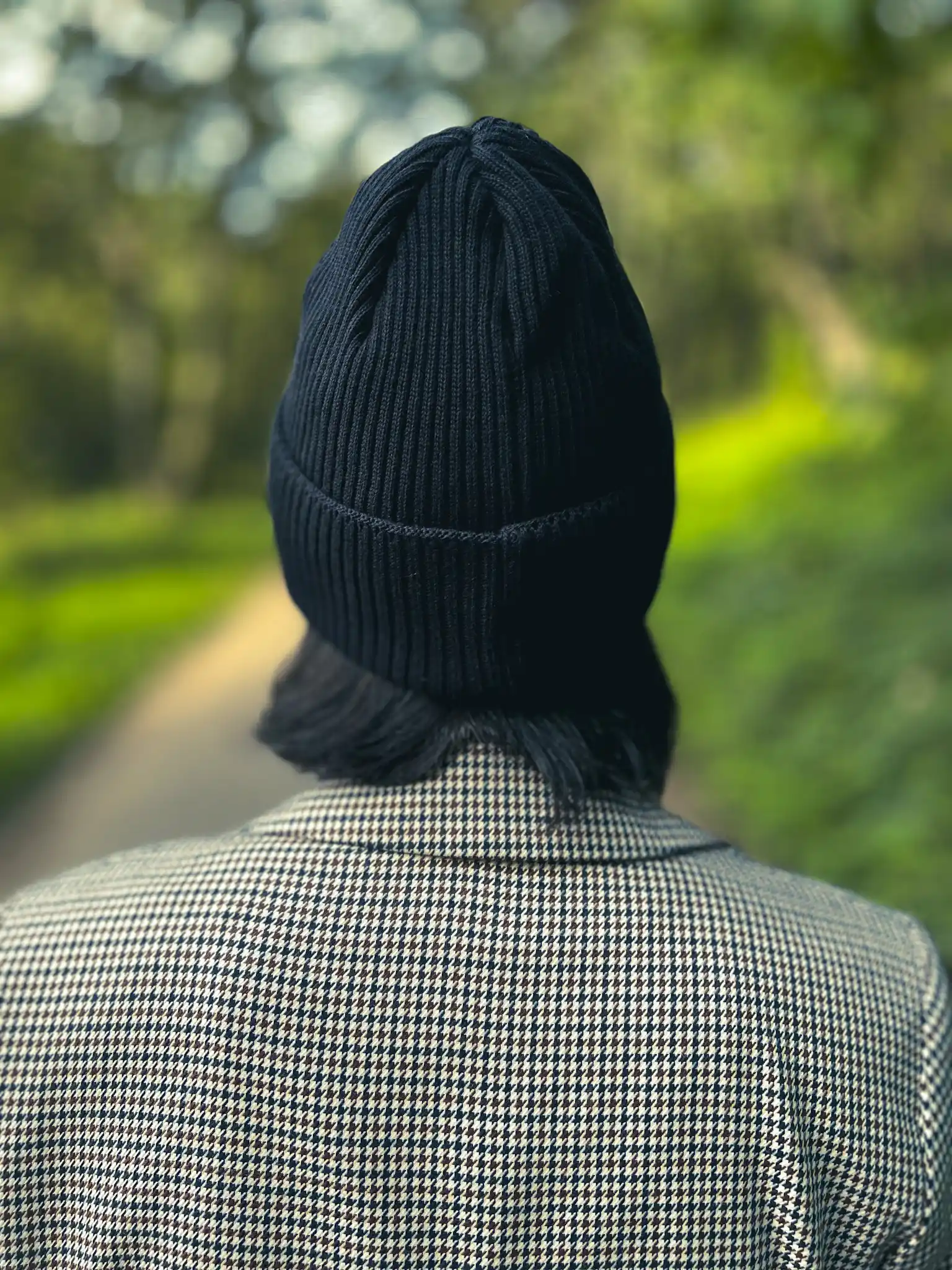 Czapka beanie z bawełny logo kolorowe "Czarny" 190 czarna beanie na kazda pore roku