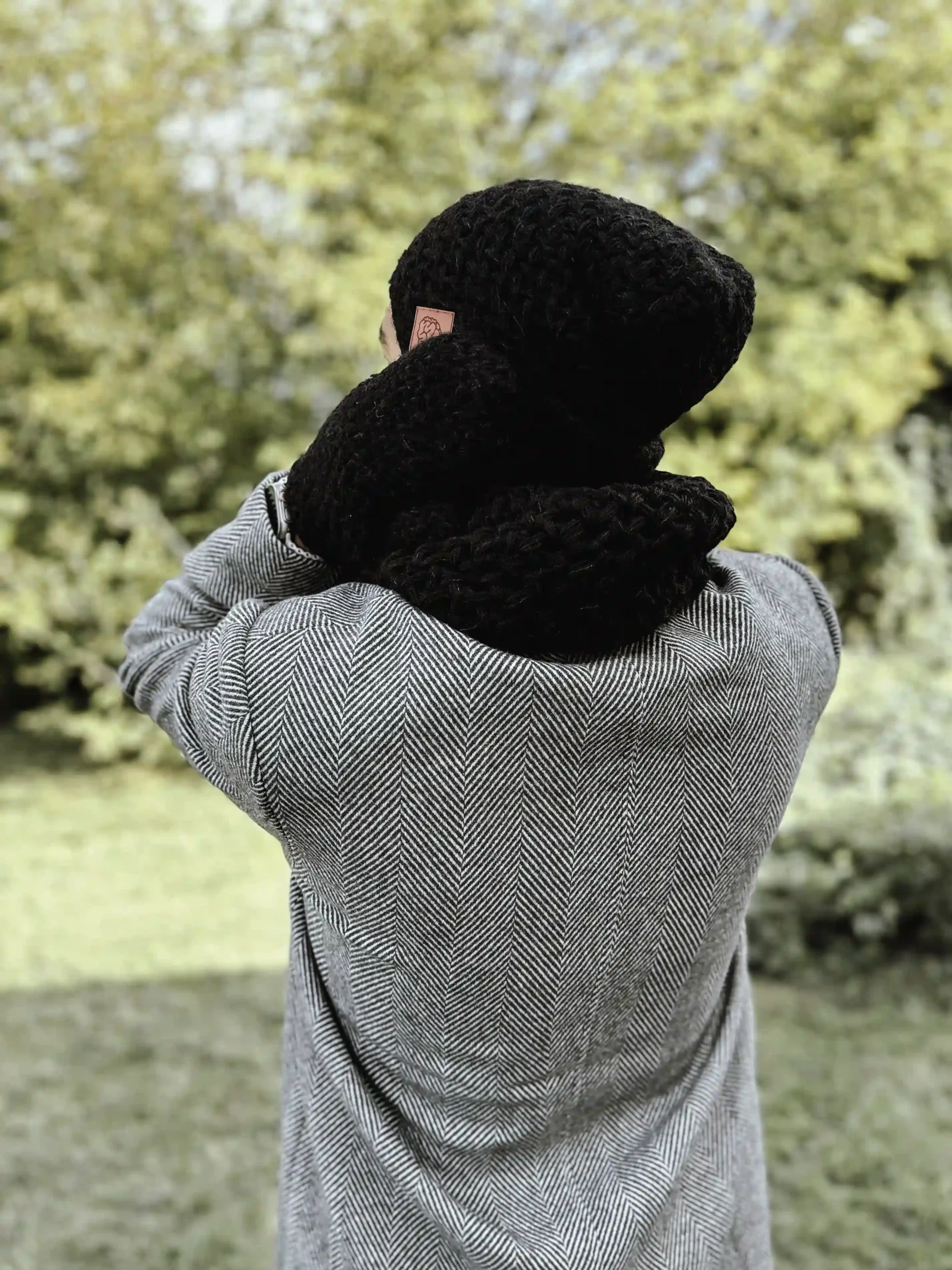 Męska czapka MERINO Explorer "Czarny" 40 czarna czapka zimowa meska merino scaled 1