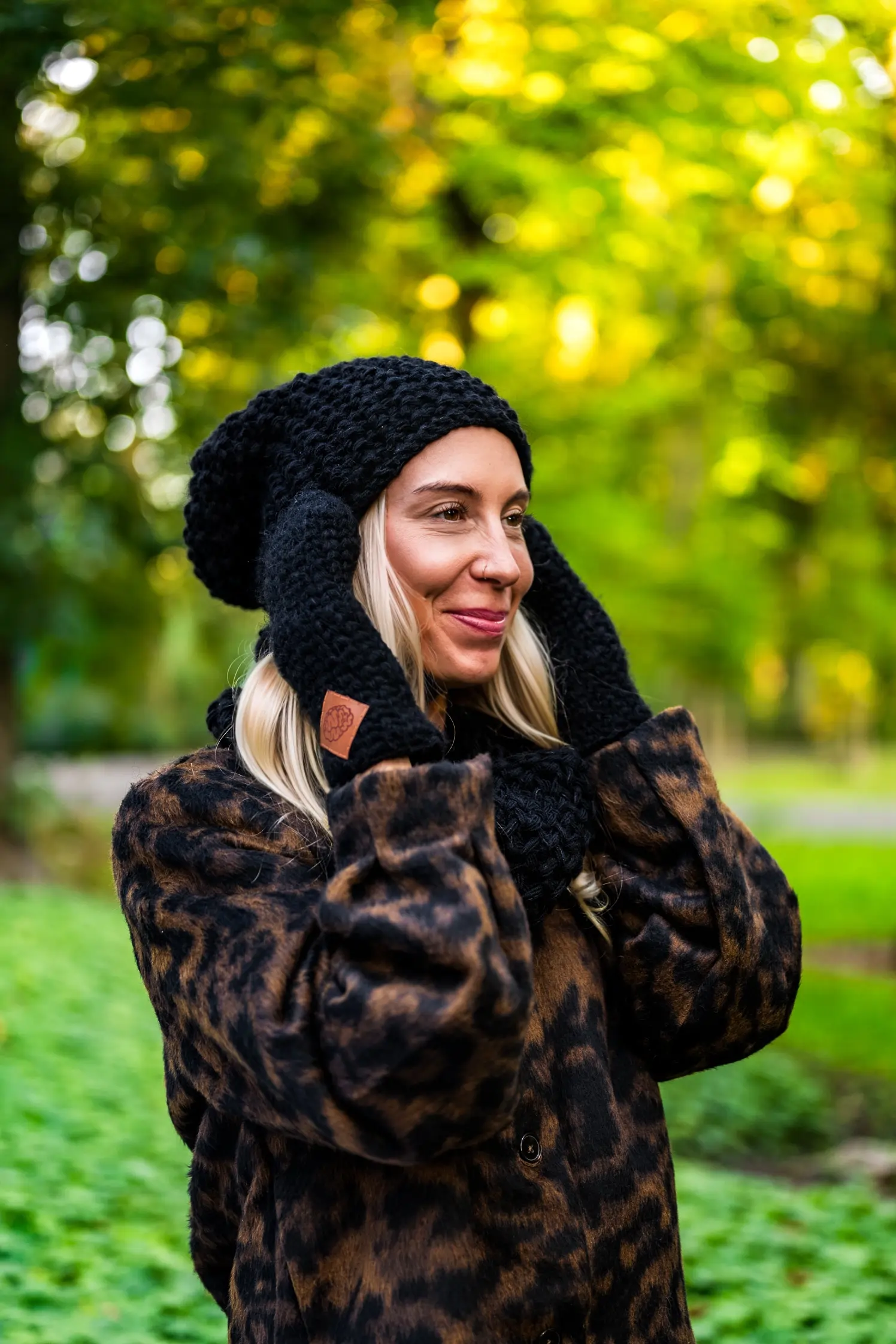 Rękawiczki MERINO "Czarny" 51 damskie rekawiczki merino czarne