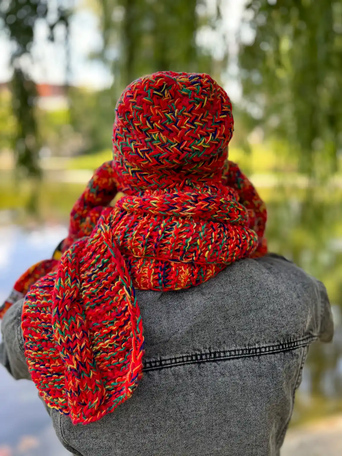 Męska czapka MERINO 50% EXPLORER ,,Czerwienie" 228 fajna meska czapka