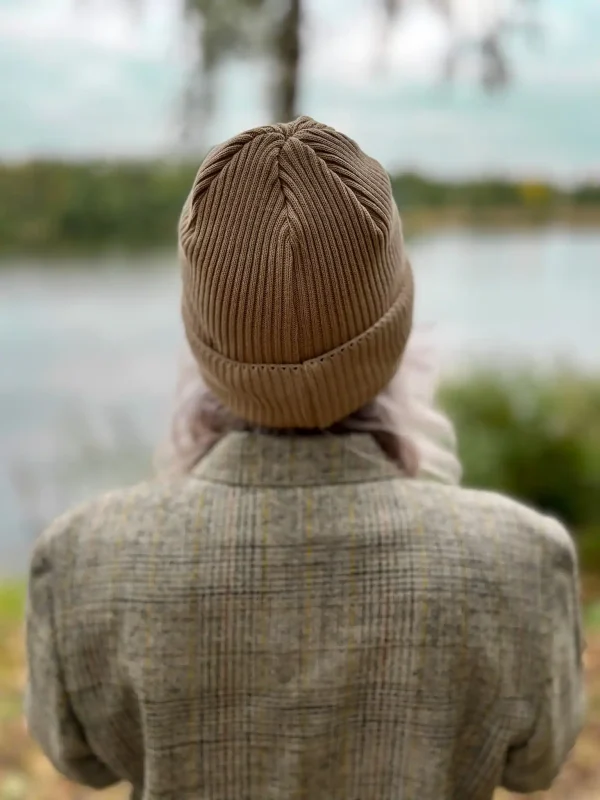 jesienna bawelniana czapka beanie