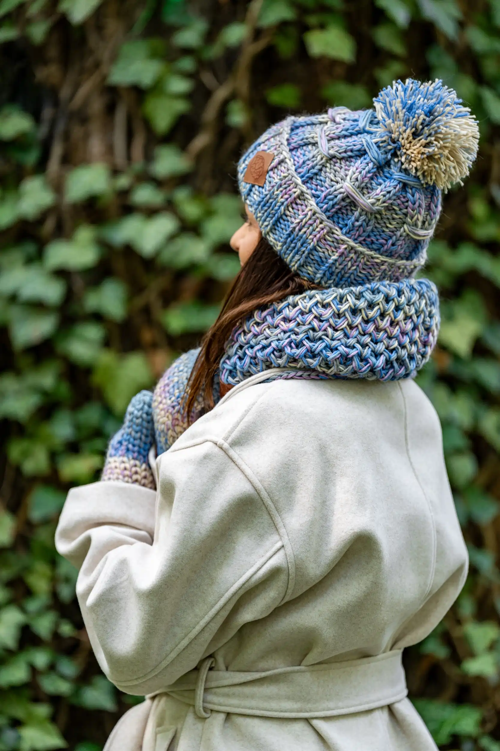 kolorowa czapka merino 1 1