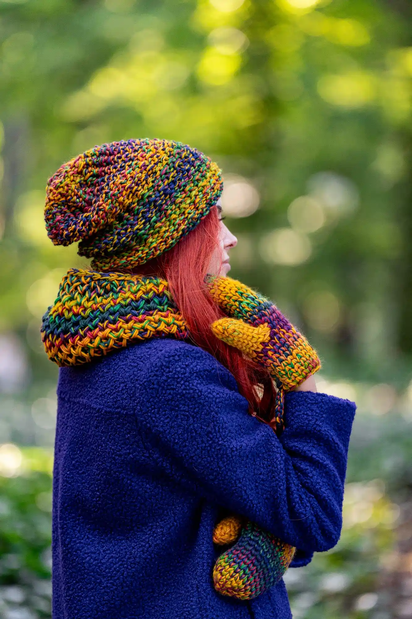 Czapka MERINO 100% Neverland "Kolory" + podszewka BAWEŁNA 197 kolorowa czapka merino 1 2