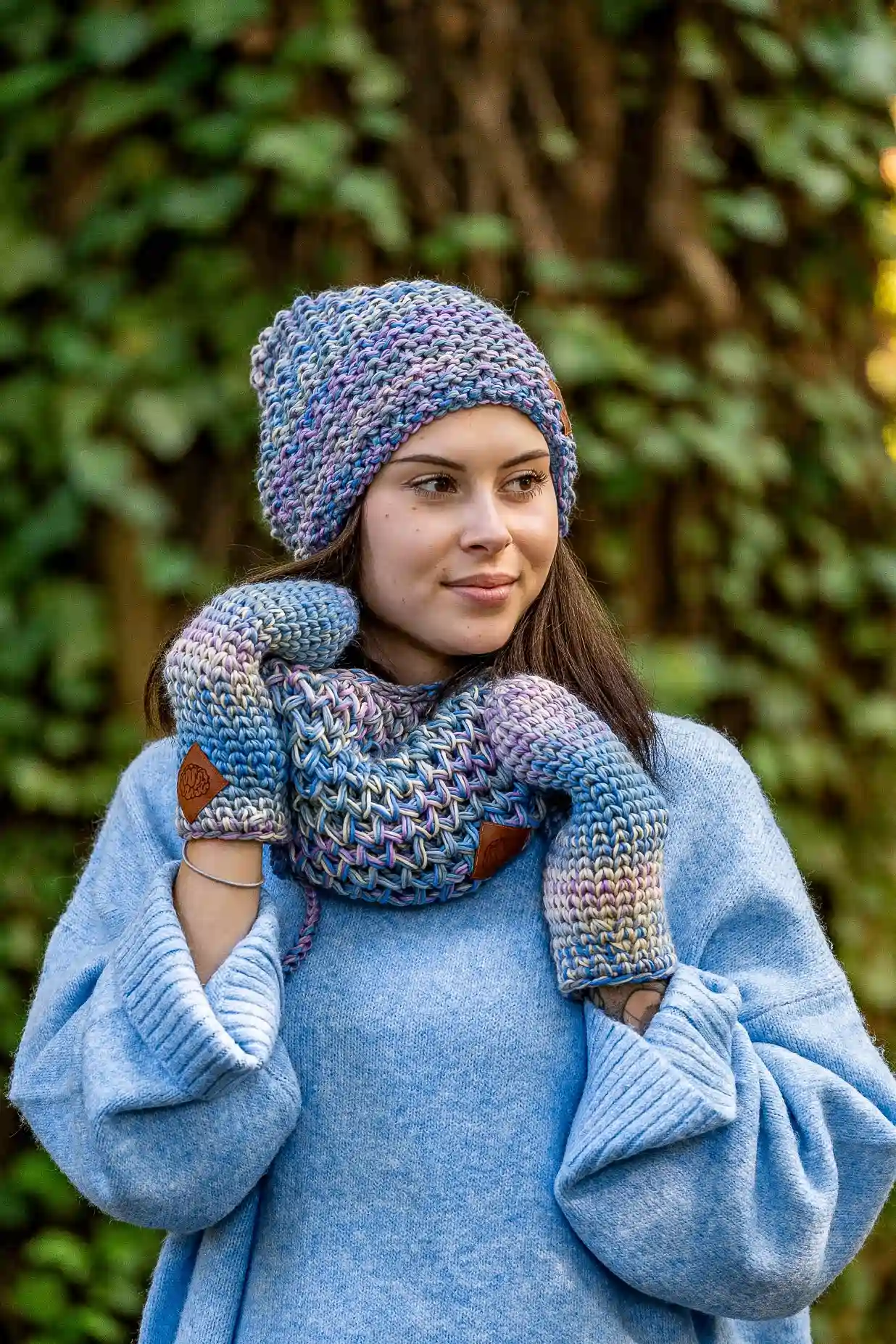 Rękawiczki MERINO 100% "Pastele" 130 kolorowe rekawiczki damskie merino