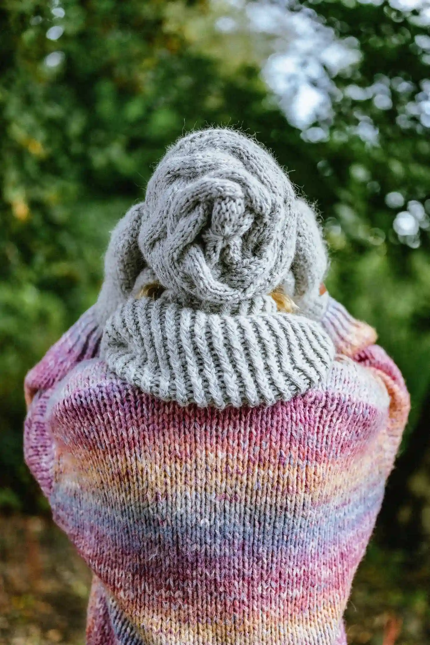 Czapka MERINO This is it "Wybielony szary" 73 komin z merynosa