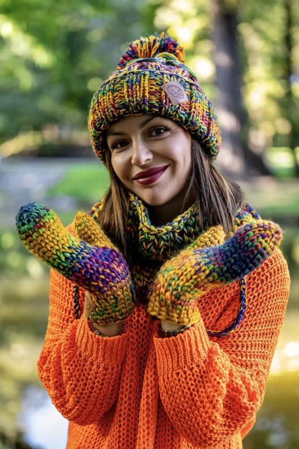komplet zimowy merino