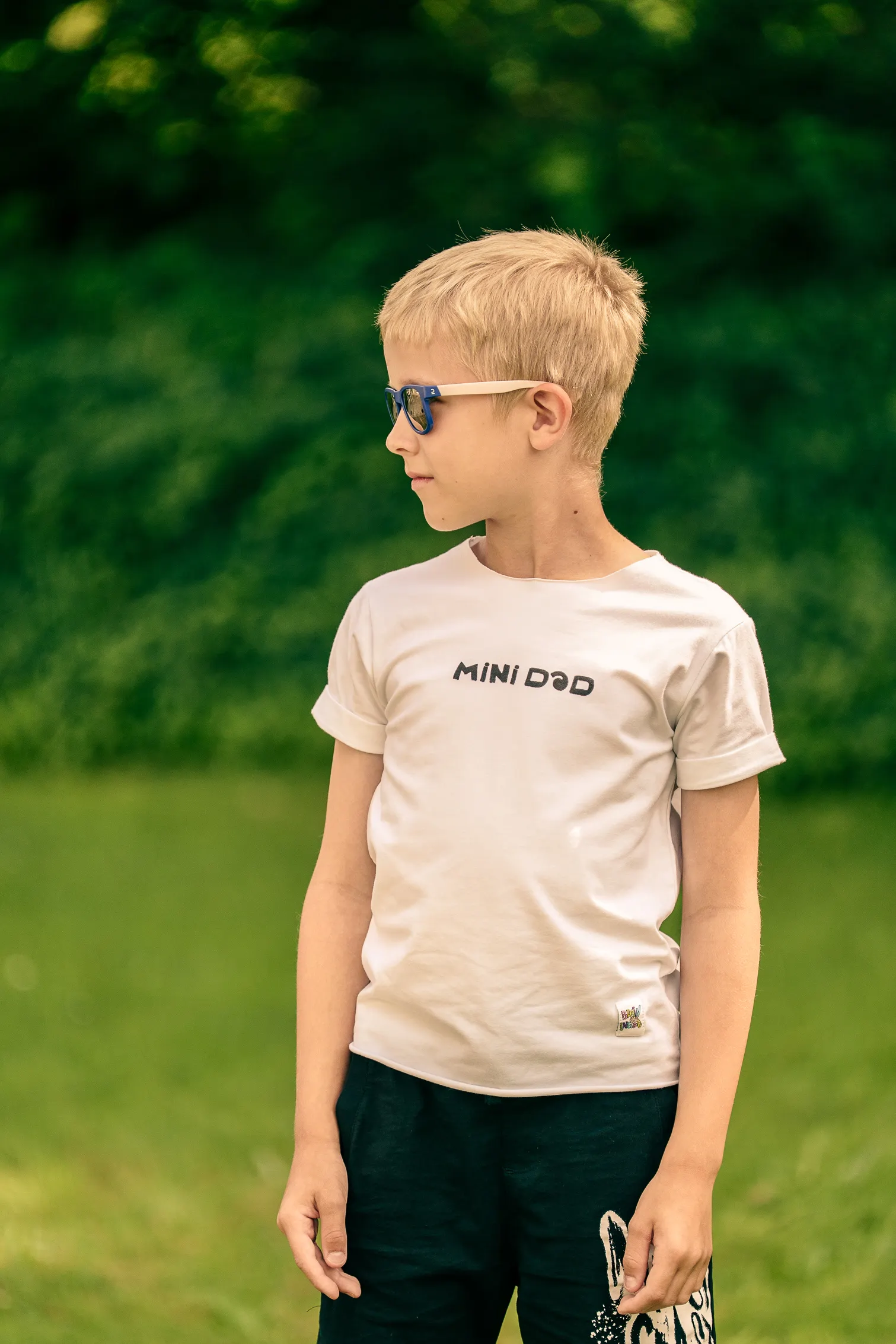 Koszulka dziecięca biała Mini DAD 47 koszulka tata i syn komplet