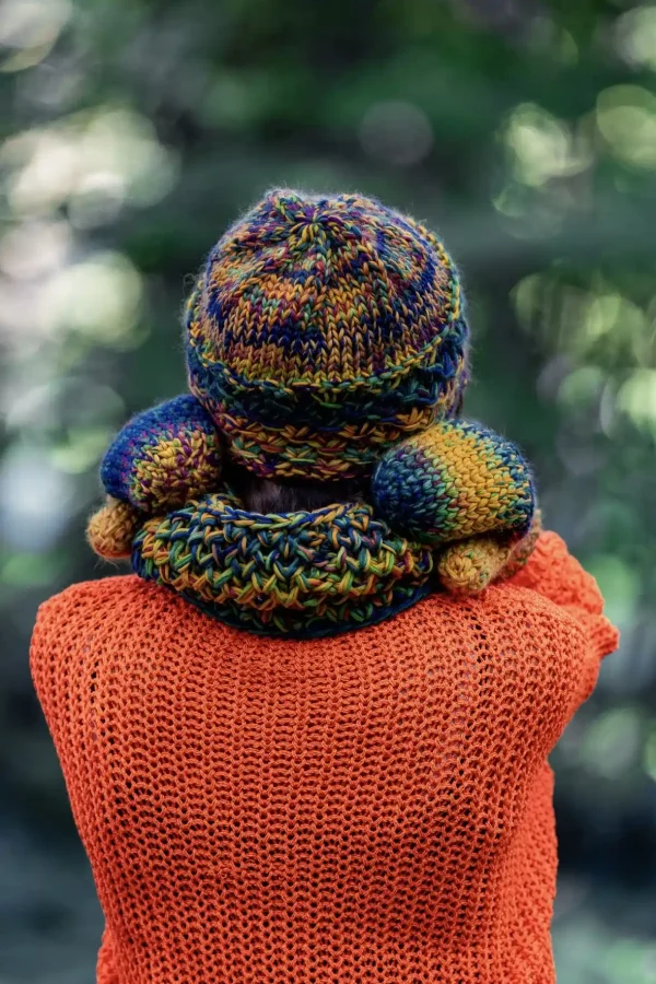 Czapka MERINO 100% Hope "Kolory" + podszewka BAWEŁNA 13 kr