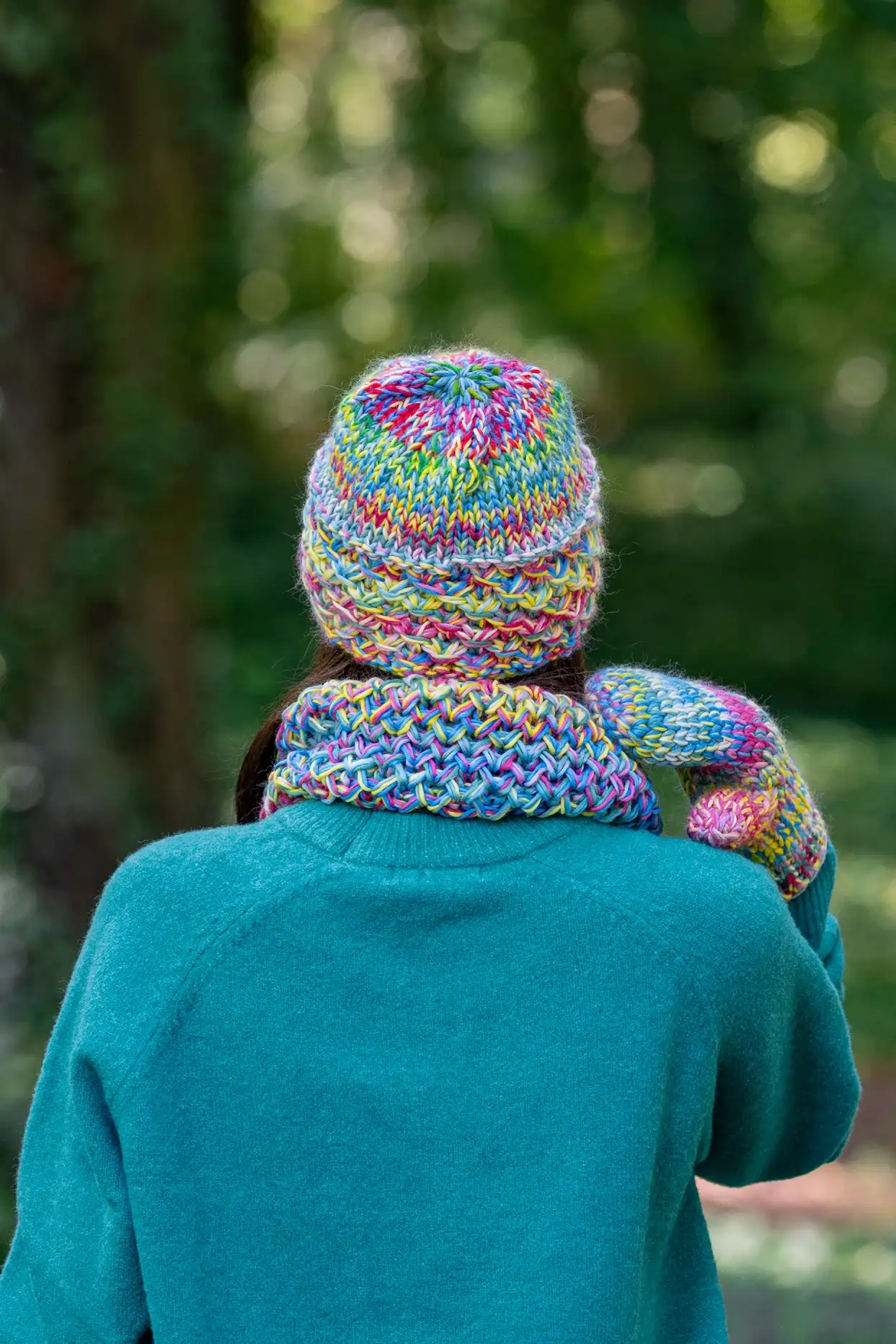 Czapka MERINO 100% Hope "Cukierki" + podszewka BAWEŁNA 69 ktorka kolorowa czapka