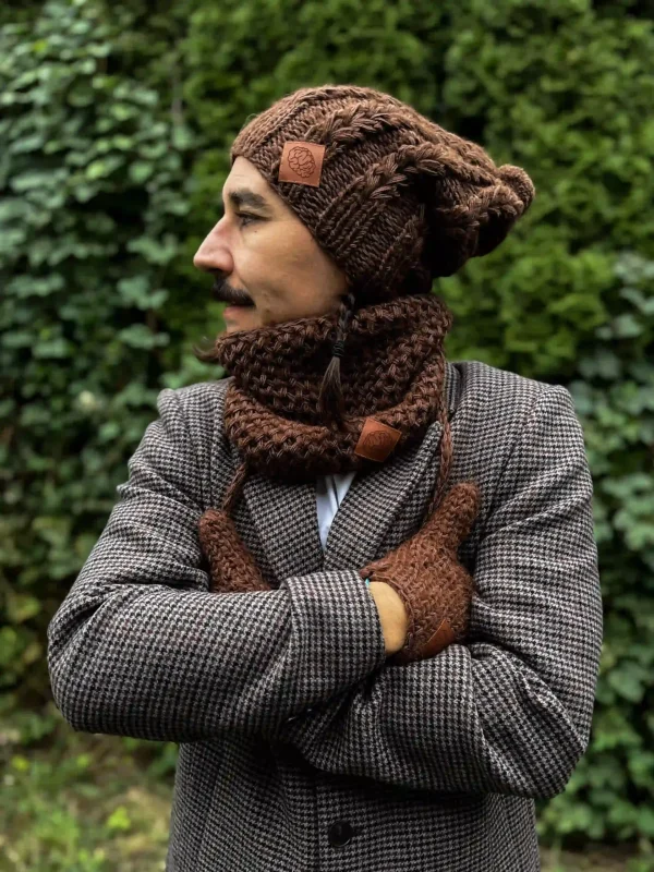 meska beanie brazowa scaled 1