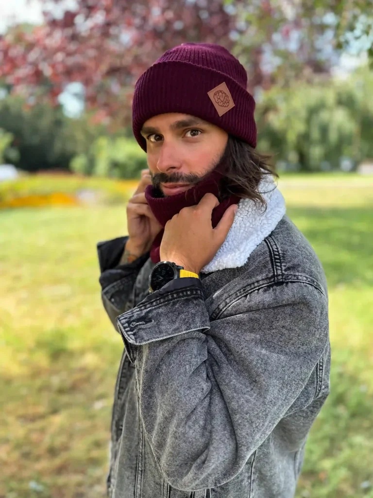 meska czapka beanie bordowa scaled 1