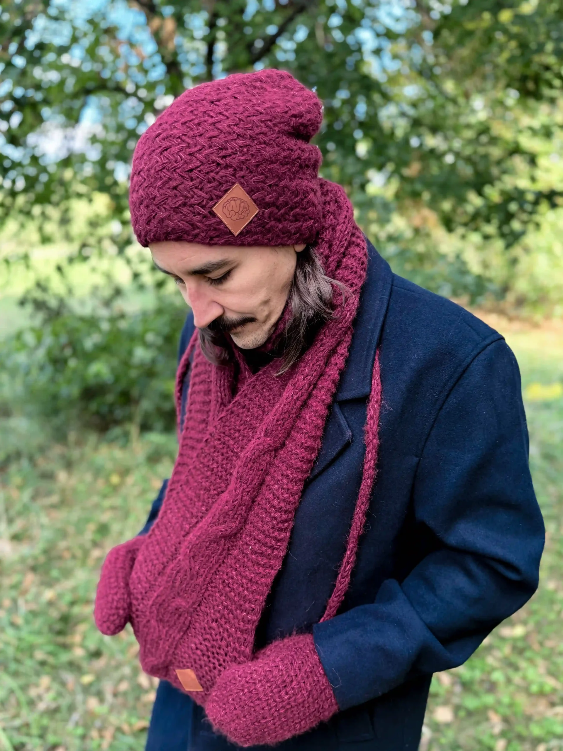 Męska czapka MERINO Explorer "Bordo" 35 meska czapka zimowa 1 scaled 2