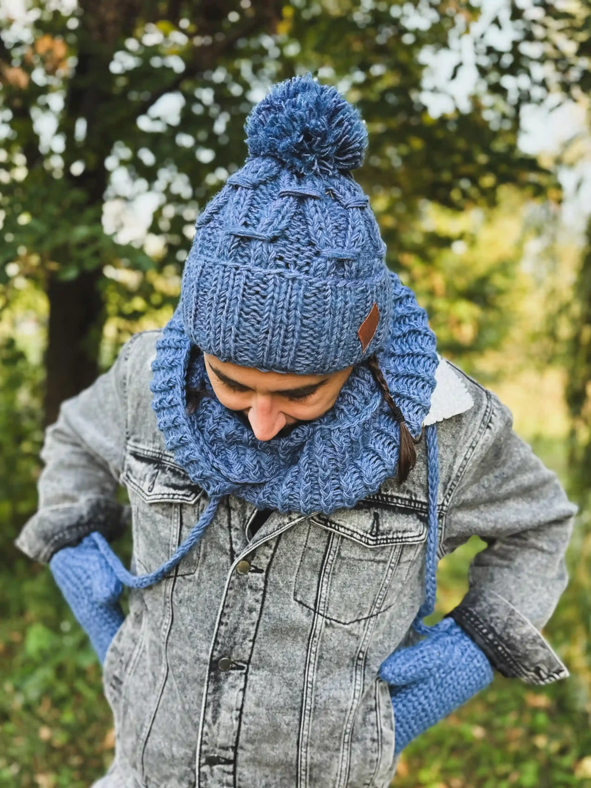 Męska czapka MERINO Euforia "Ciemny niebieski" 50 meska czapka zimowa merino scaled 1
