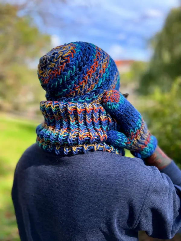 Męska czapka MERINO 50% "Górski potok" EXPLORER 10 meska czapka handmade