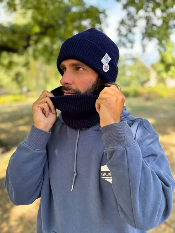 Męski komin zimowy “Granat" 11 meski komin navy scaled 1