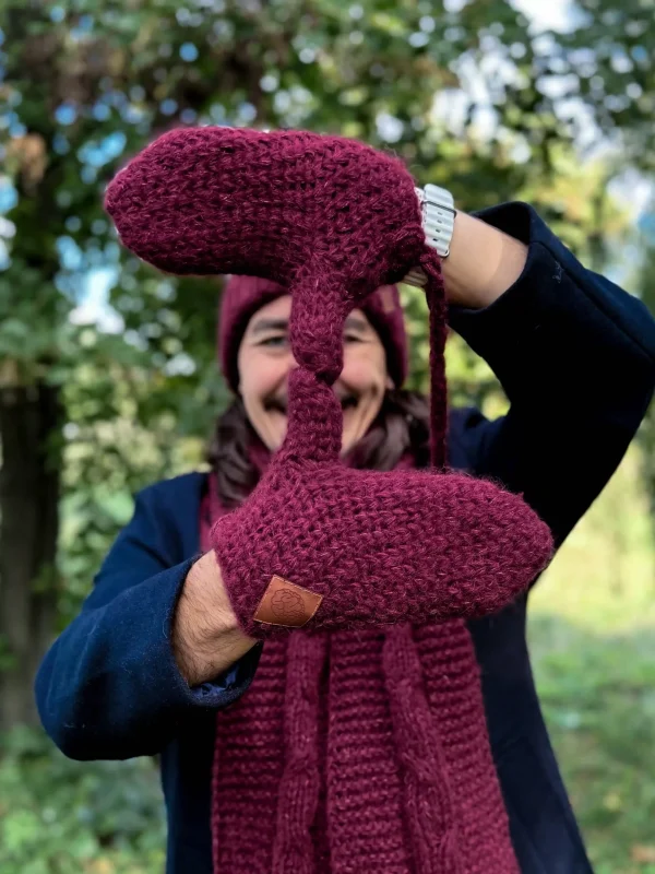 meskie rekawiczki bordo scaled 1