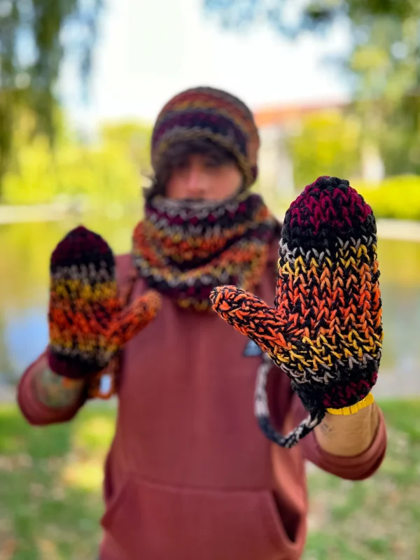 Męskie rękawiczki handmade ,,Ciemna jesień" 8 meskie rekawiczki merino 1