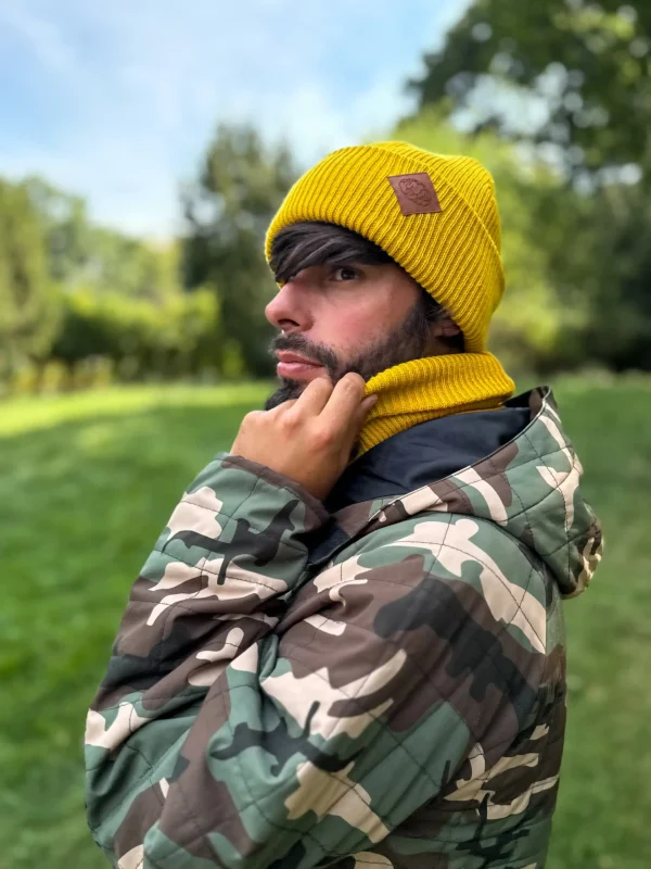 Komin męski “Miodowy” 7 miodowa beanie meska scaled 1