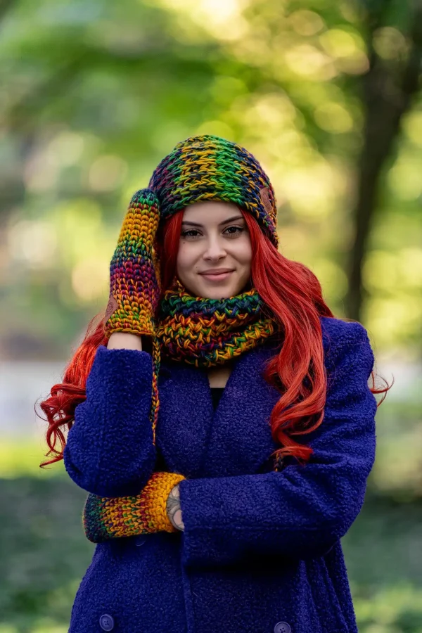 modna czapka merino