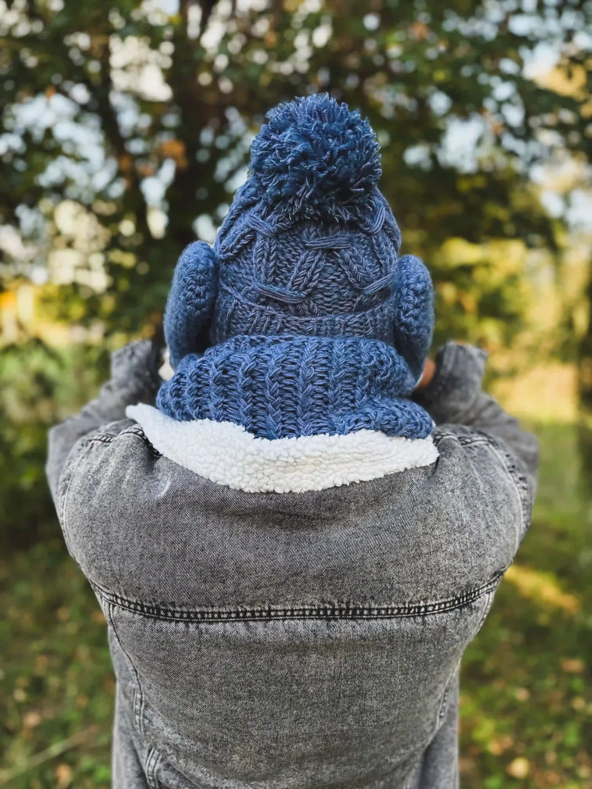 Męska czapka MERINO Euforia "Ciemny niebieski" 45 niebieska beanie scaled 1