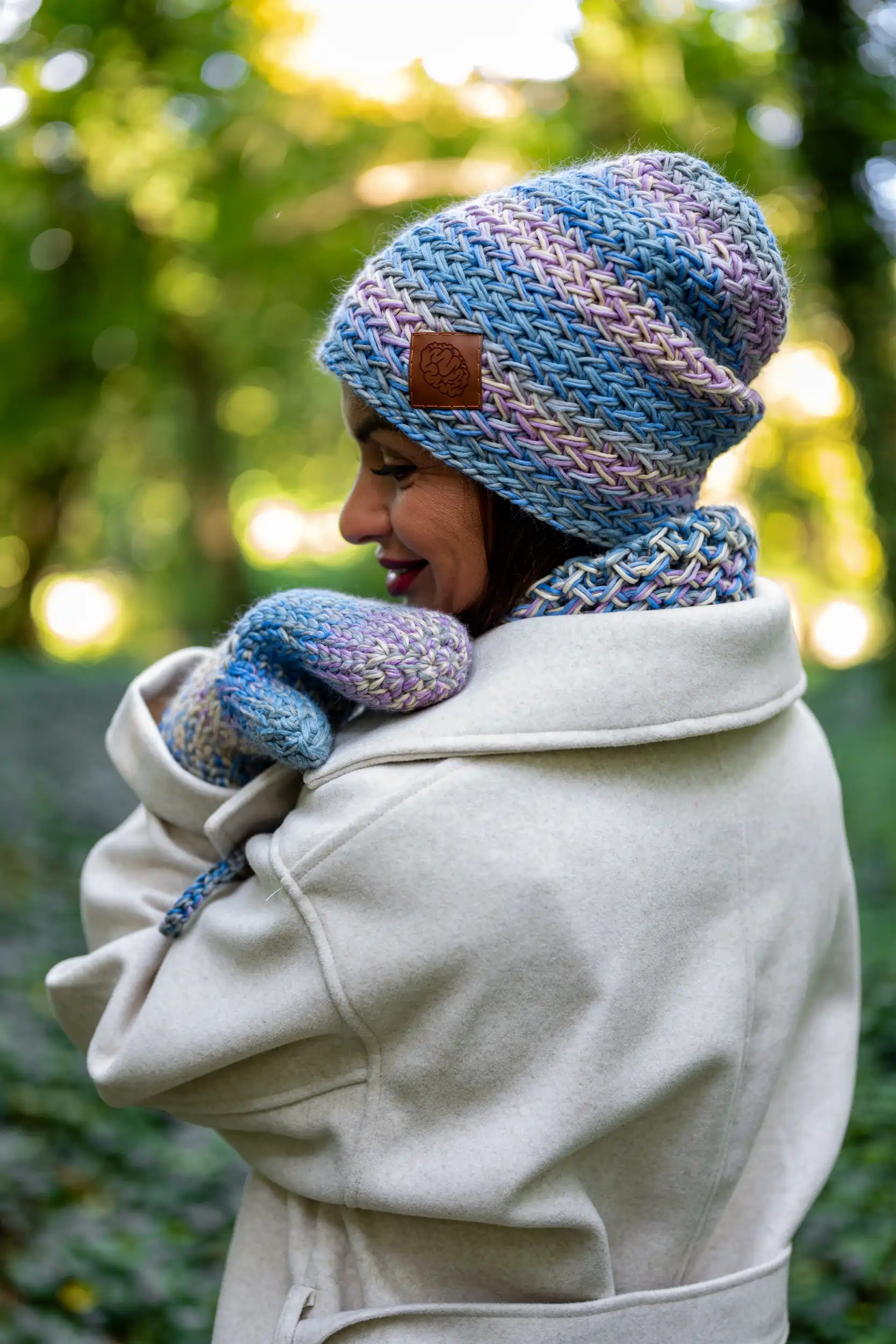 Czapka MERINO 100% Explorer "Pastele" 77 pastelowa beanie merino